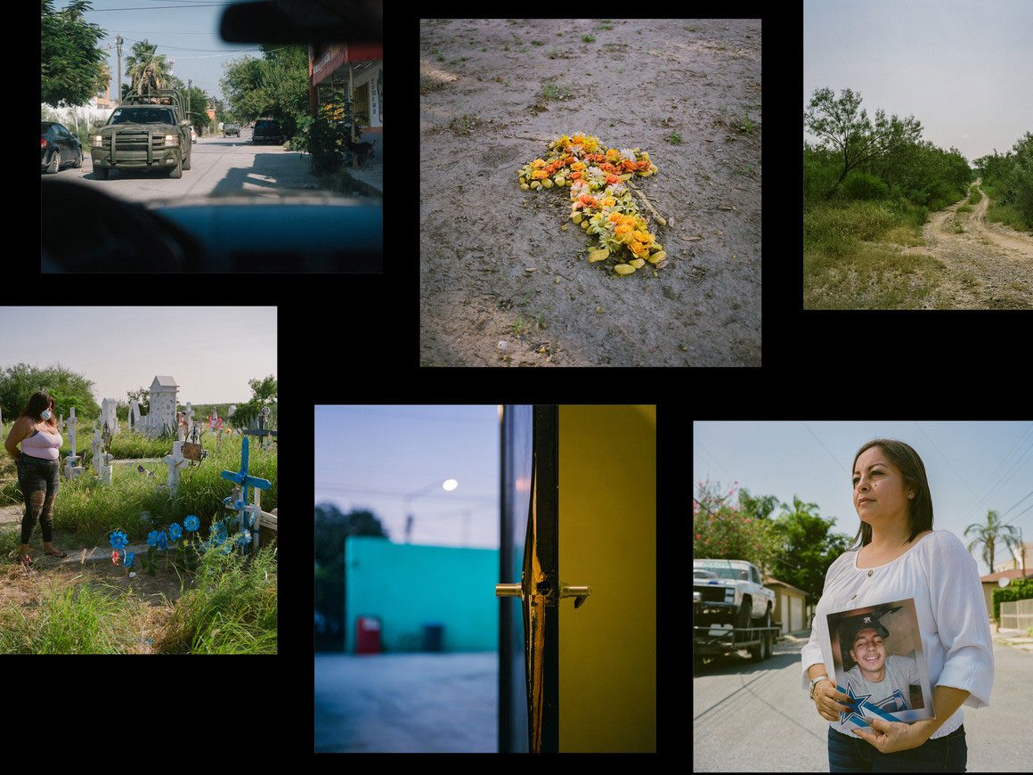 Collage of Mexican Americans with tributes to loved ones